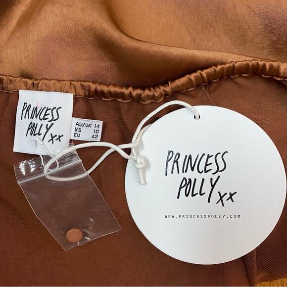 Princess Polly Stanley Bodysuit Brown Size 10 - Picture 7 of 11